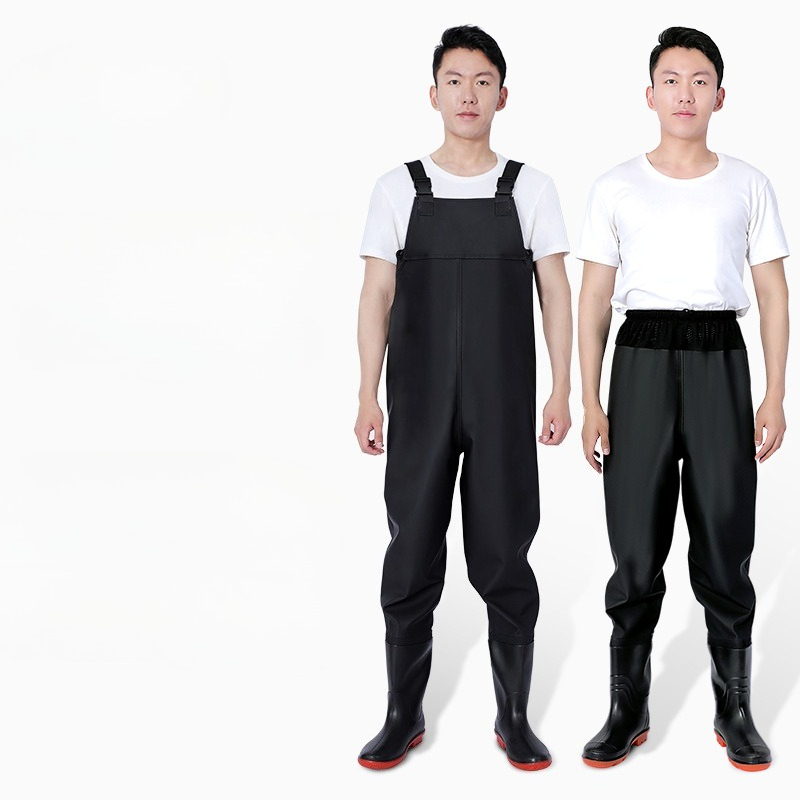 PVC 방수 허리 높이 낚시 웨이더, 부츠 일체형, 조 - Fishing Waders 리뷰 및 가격