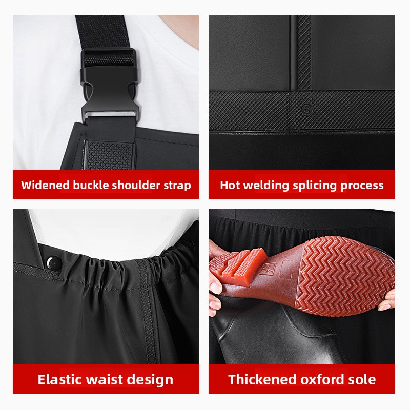 PVC 방수 허리 높이 낚시 웨이더, 부츠 일체형, 조 - Fishing Waders 리뷰 및 가격